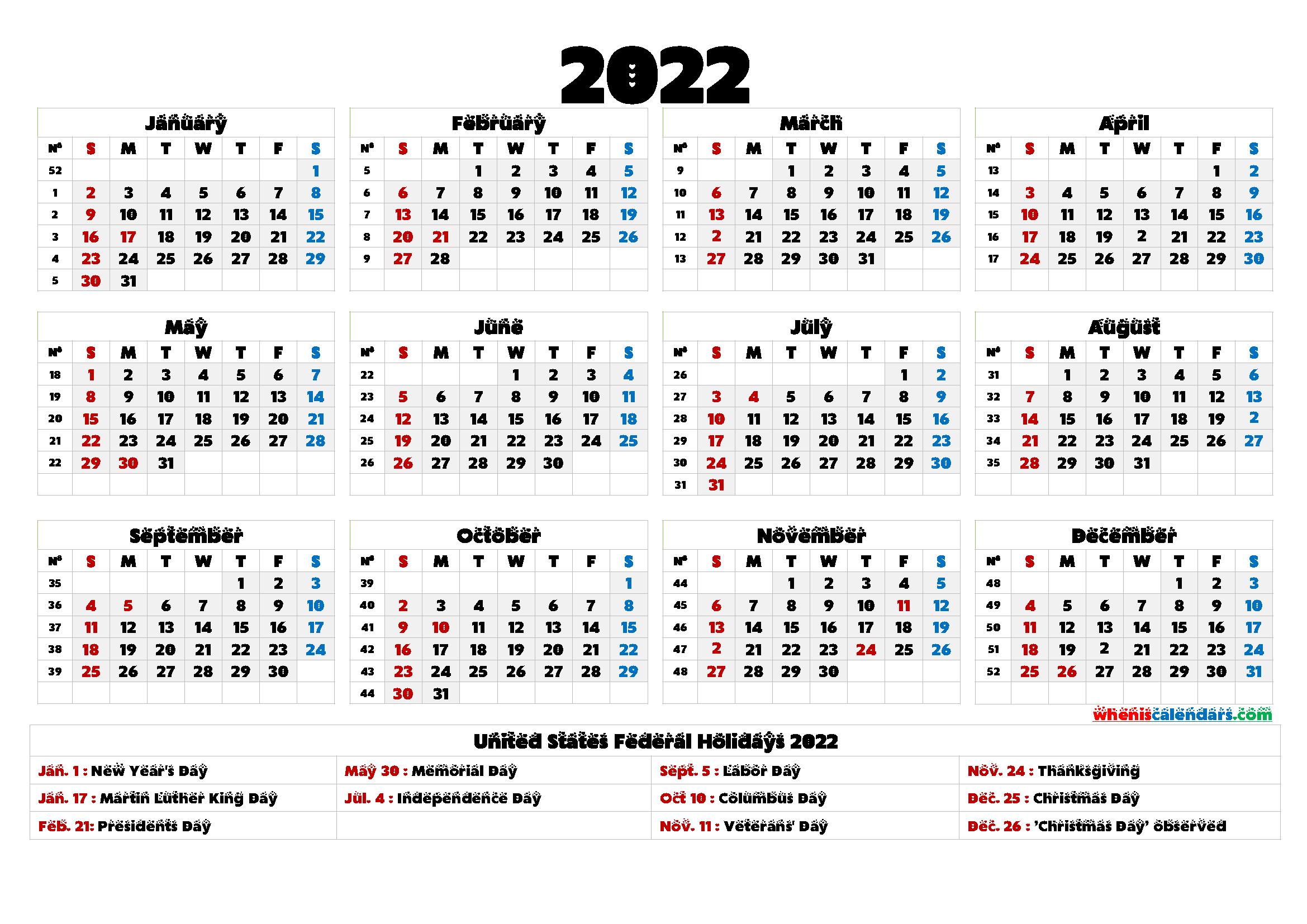Printable Calendar 2022  Free Printable 2022 Calendar By Month within Lunar Calendar 2022 Pdf