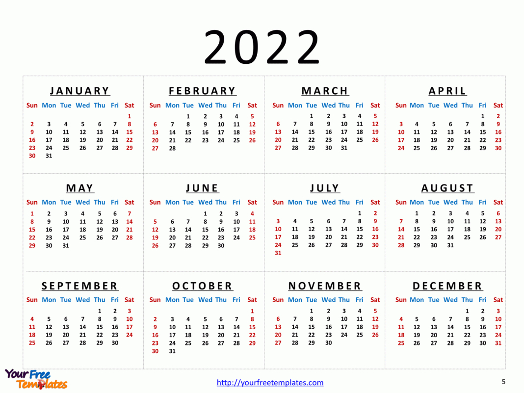 Printable Calendar 2022 Template  Page 2 Of 3  Free Powerpoint Template within Time And Date Calendar 2022 Printable