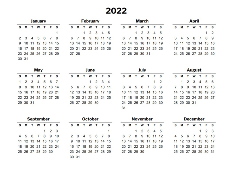 Printable Julian Calendar 2022 | Free Resume Templates throughout Usmc Holiday Schedule 2022