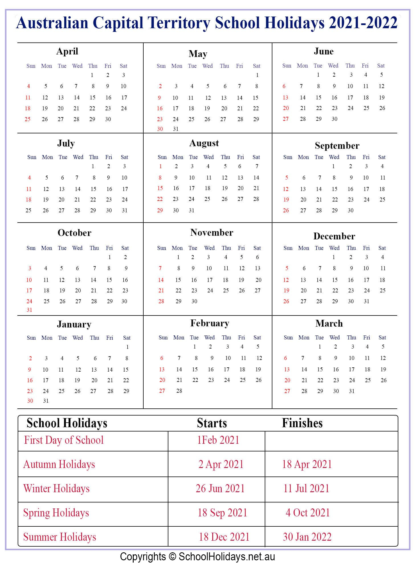 Printable Qld School Holiday Calendar 2021 | Calendar Printables Free Blank inside 2022 School Calendar Qld