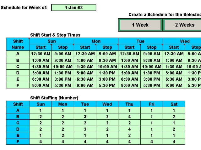 Schedule Multiple Shifts Automatically  Standaloneinstaller regarding Rotating Shift Calendar Generator
