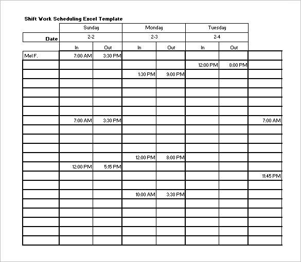 Shift Schedule Template  8+ Free Sample, Example Format Download in Rotating Shift Calendar Generator