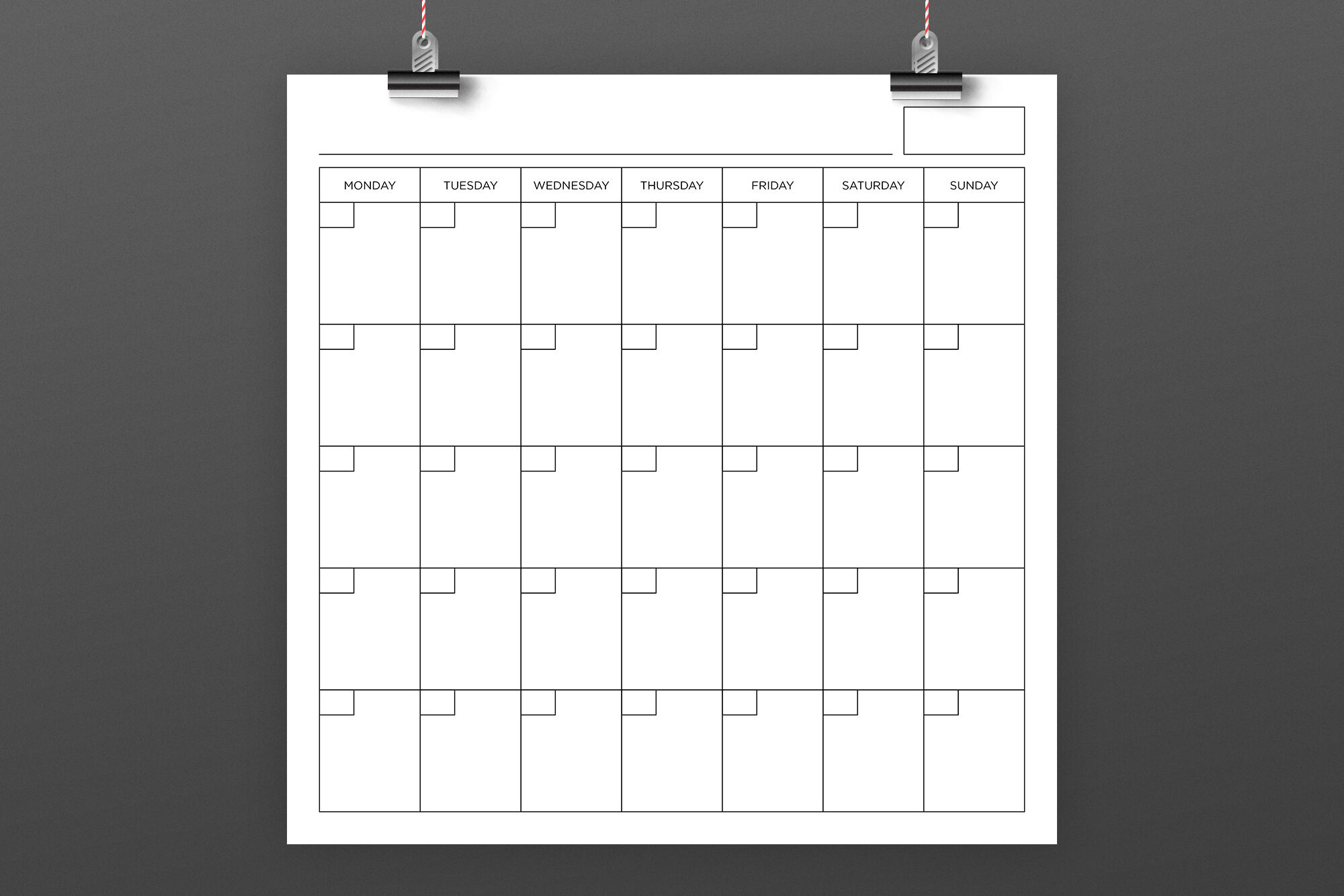 Square 12X12 Inch Blank Calendar Page By Running With Foxes in Printable Calendar Large Squares