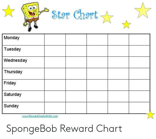 Star Chart Monday Tuesday Wednesday Thursday Friday Saturday Sunday within Monday To Friday Schedule Chart