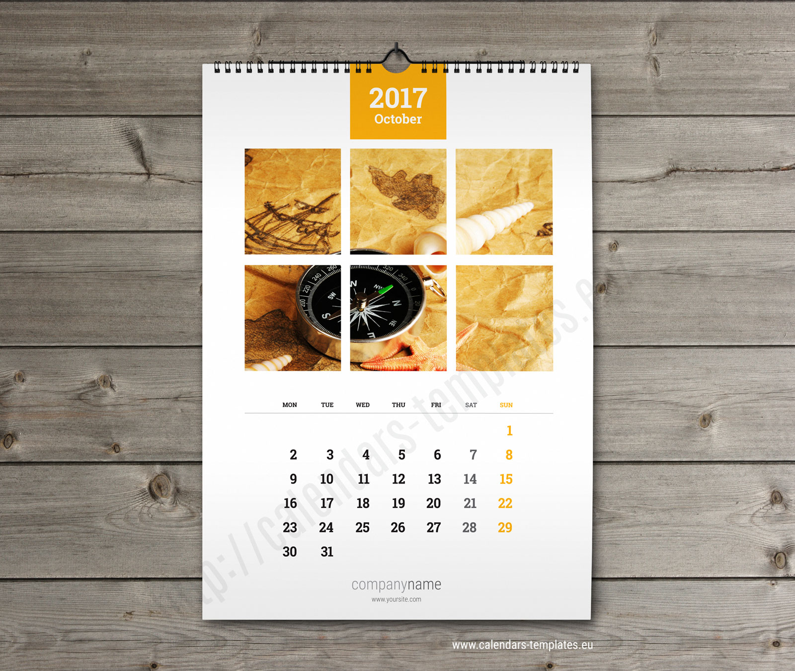 Wall Calendar A3. Printable Photo Yearly &amp; Monthly Calendar Template regarding Free Yearly Planner Wall Calendar