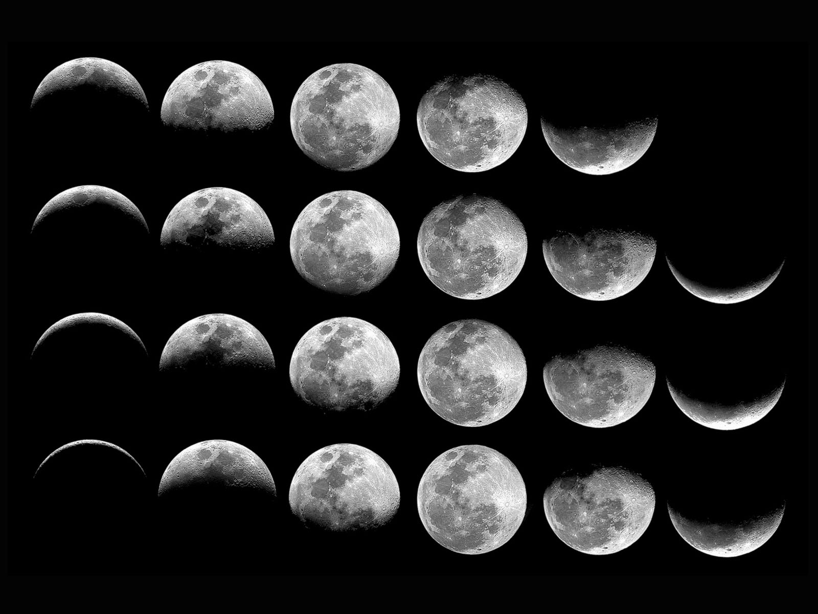 Wallpapers: Moon Phases with Freee Printable Moon Date
