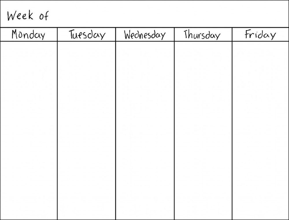 Weekly Calendar Printable Monday To Sunday Graphics | Calendar Template pertaining to Friday Monday Saturday Calendar Clipart