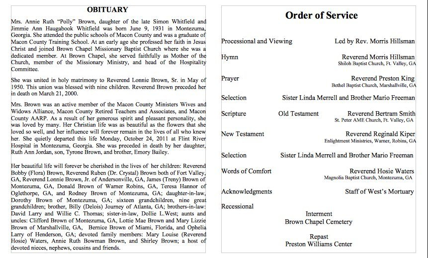 Where To Get An Obituary Template For Free with regard to Free Blank Printable Programs