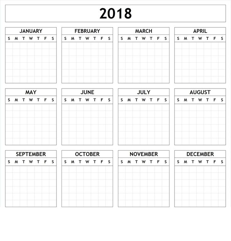 Yearly Calendar Template Large Print | Yearly Calendar Template throughout Downloaded Calendar With Large Squares