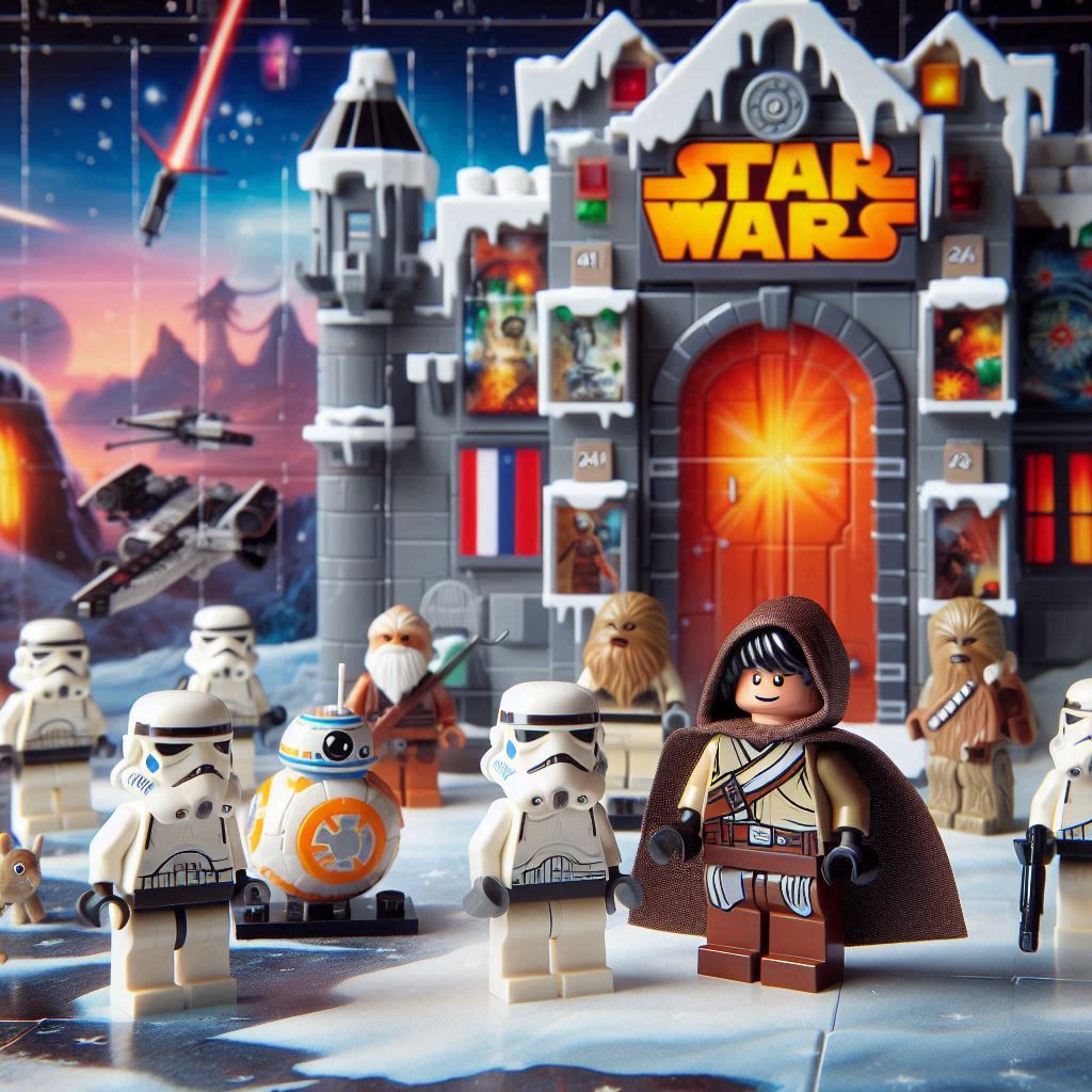 LEGO Star Wars Advent Calendar 2024 with a minifigure