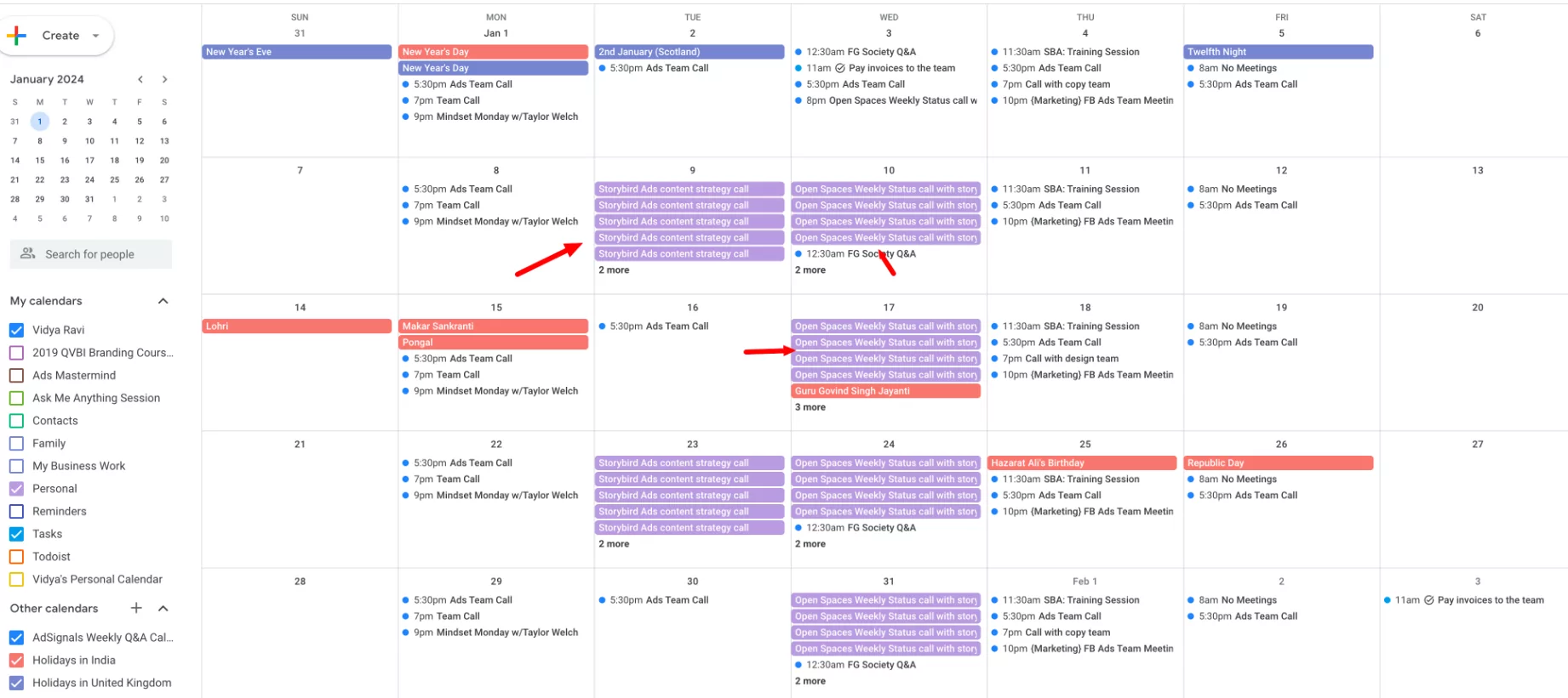 Fixing duplicate events in calendars