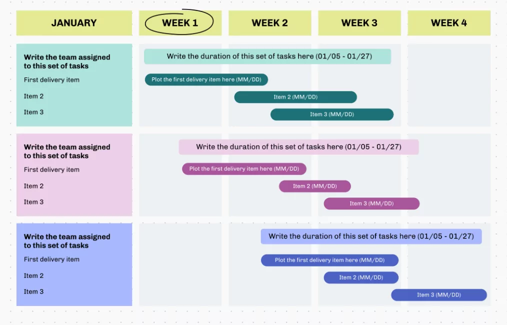 Traditional calendar systems visual timeline