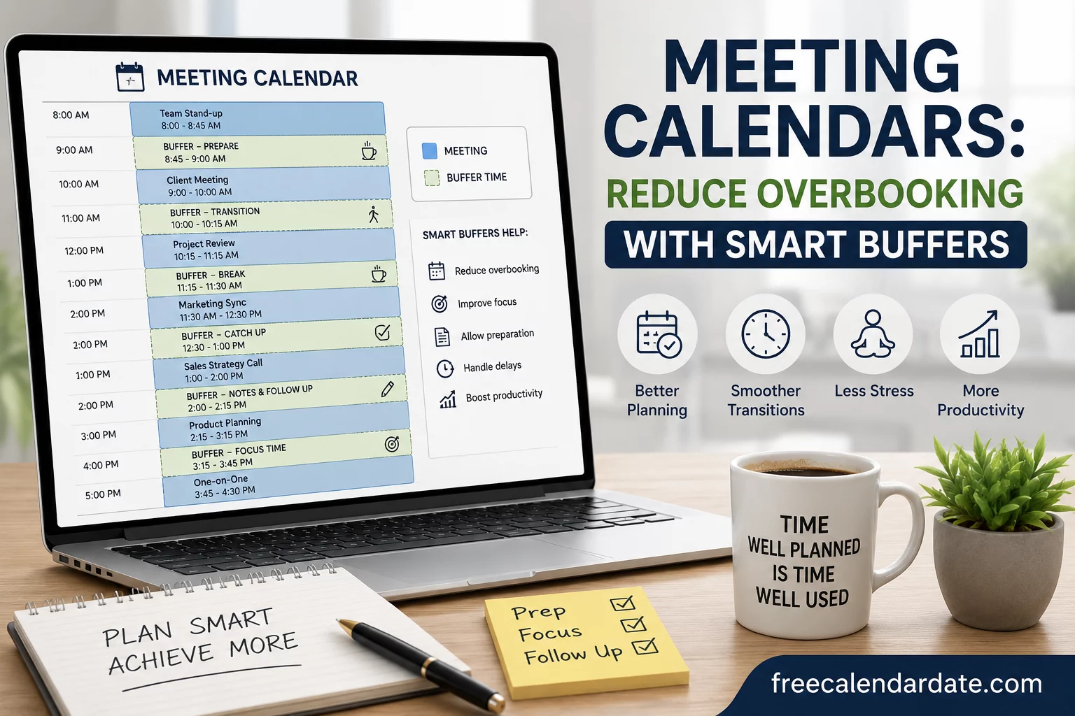 Meeting Calendars Reduce Overbooking with Smart Buffers